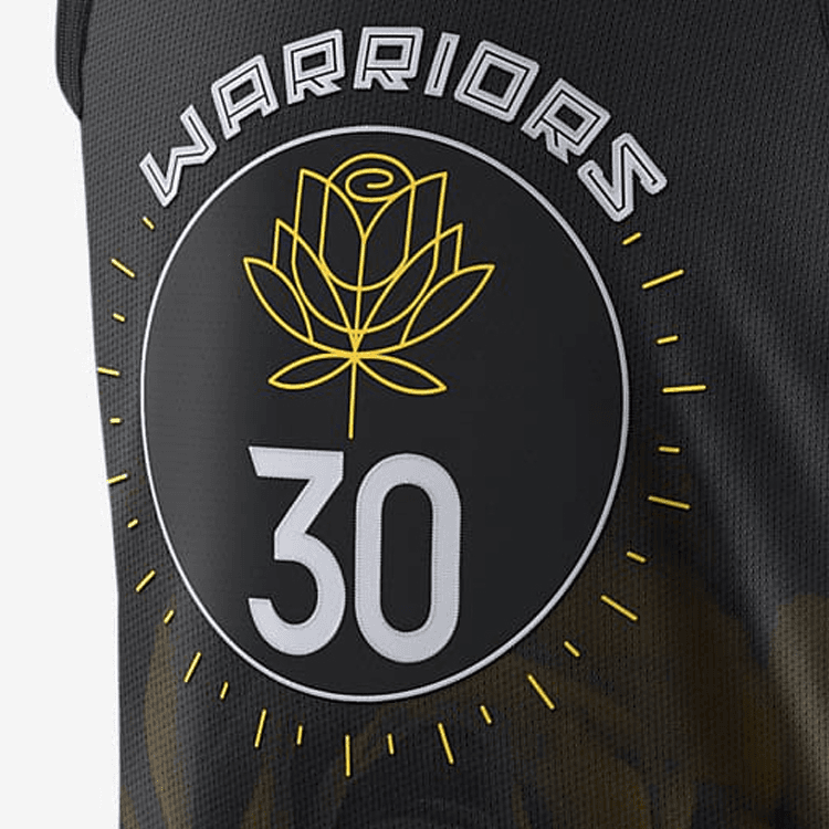 Баскетбольная майка Nike NBA City Edition Curry 30 Jersey Black - изображение 4