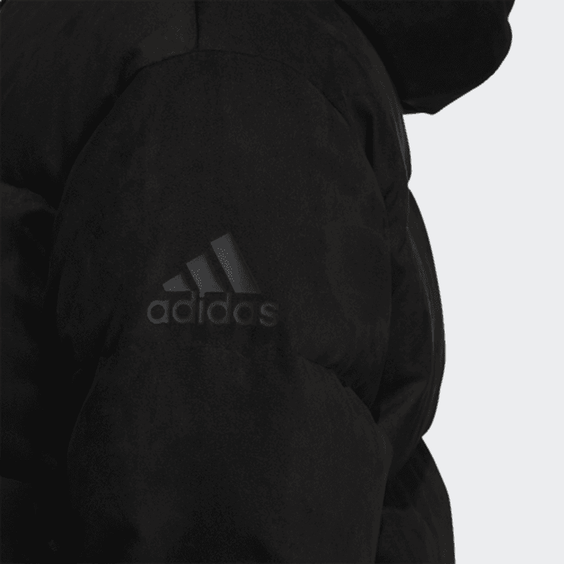 Пуховик adidas Logo Zip Hoodie Down Jacket Black Women - изображение 5