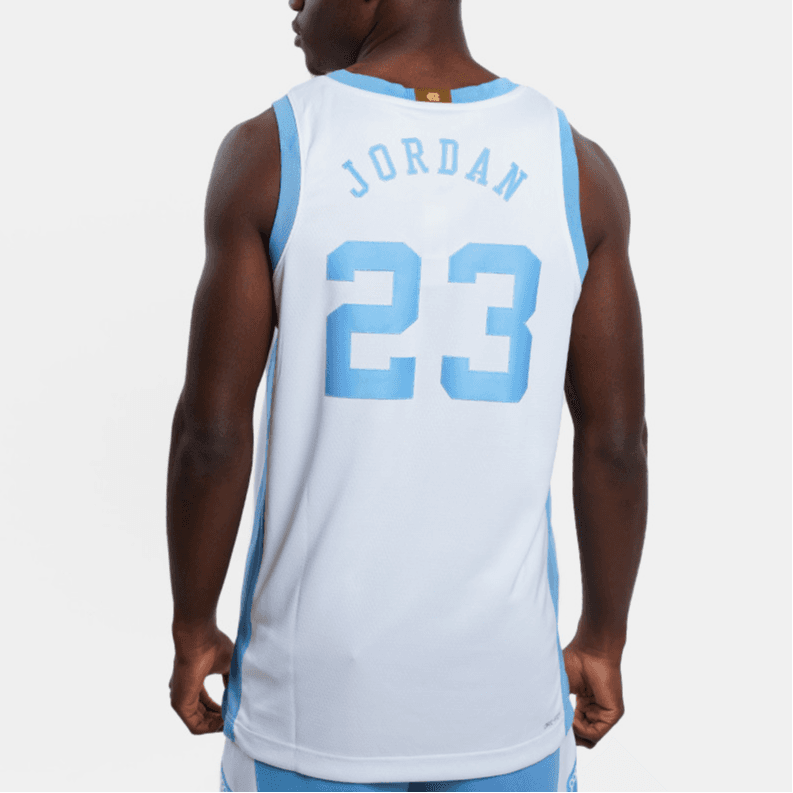 Баскетбольная майка Jordan 23 North Carolina White Blue - изображение 5