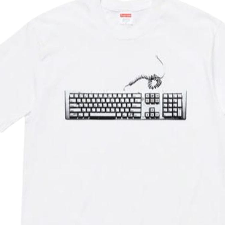 Футболка Supreme SS19 Keyboard Tee White - изображение 4
