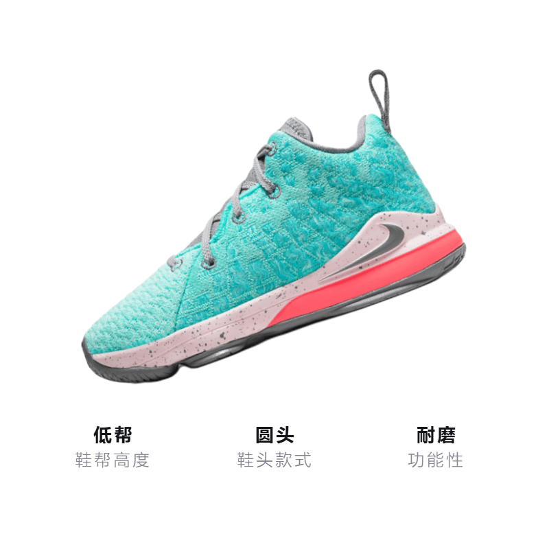 Кроссовки для баскетбола Nike Lebron 17 "South Beach" - изображение 3