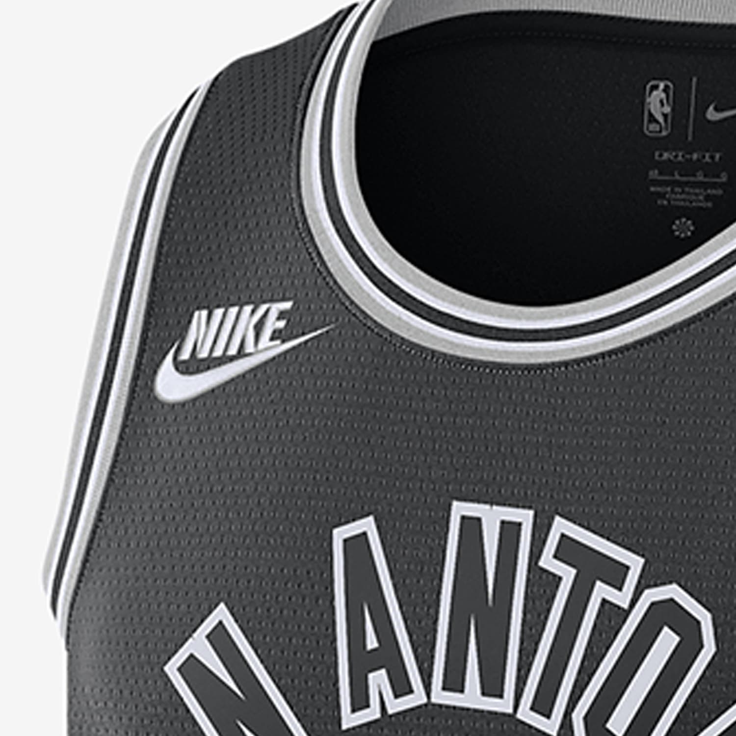 Баскетбольная майка Nike NBA San Antonio Spurs Keldon Johnson 3 Jersey Black - изображение 3
