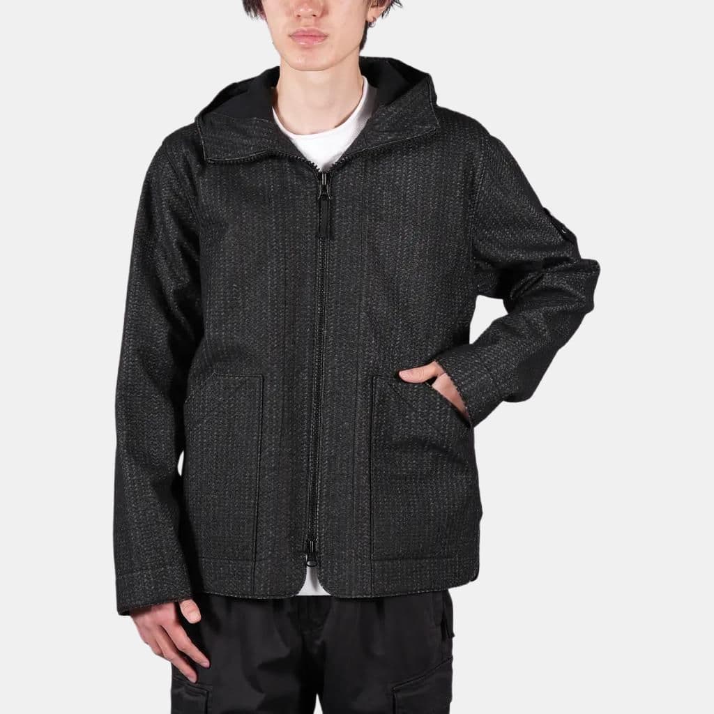 Куртка Stone Island White Label Reflective Hooded Jacket Black - изображение 3