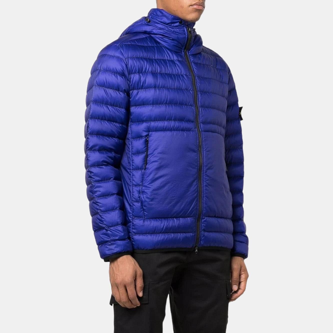 Куртка Stone Island Hooded Down Jacket Blue - изображение 3