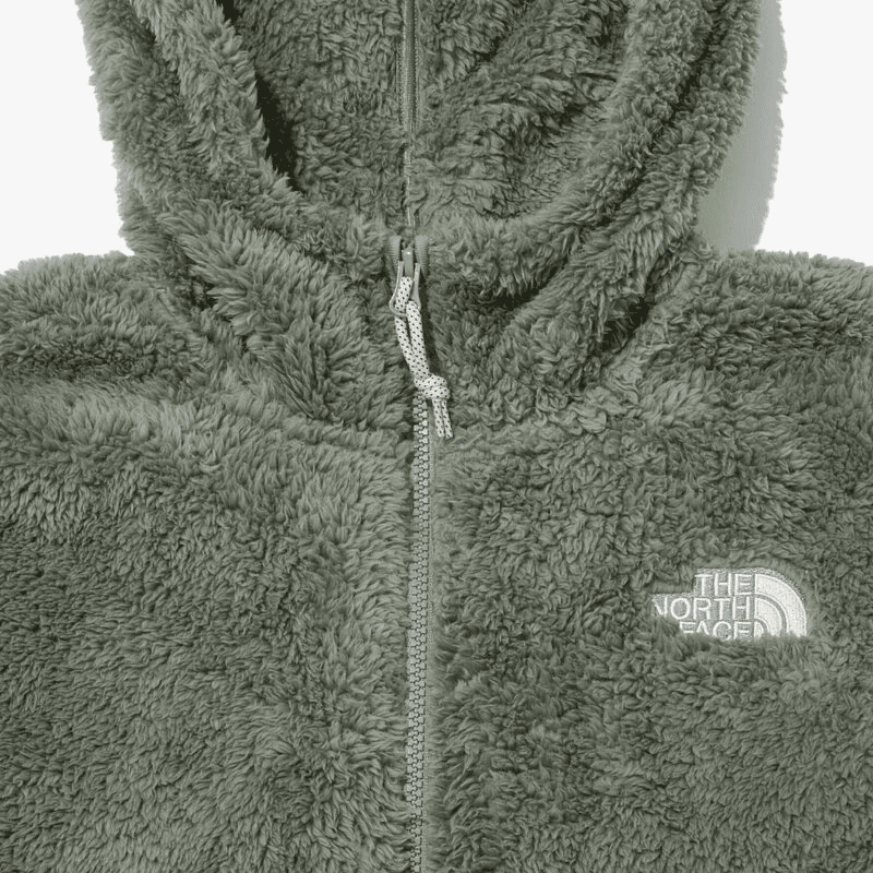 Куртка The North Face Logo Fleece Hoodie Olive - изображение 3
