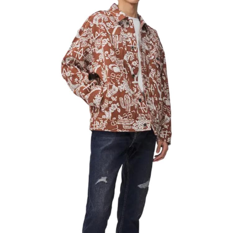 Куртка Lee Embroidered Loose Fit Jacket Brown - изображение 5