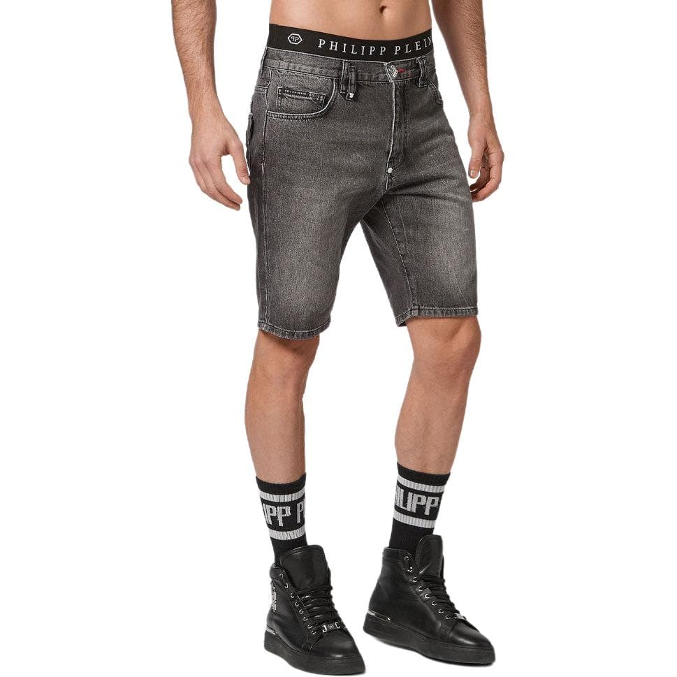 Джинсовые шорты PHILIPP PLEIN FW22 - изображение 4