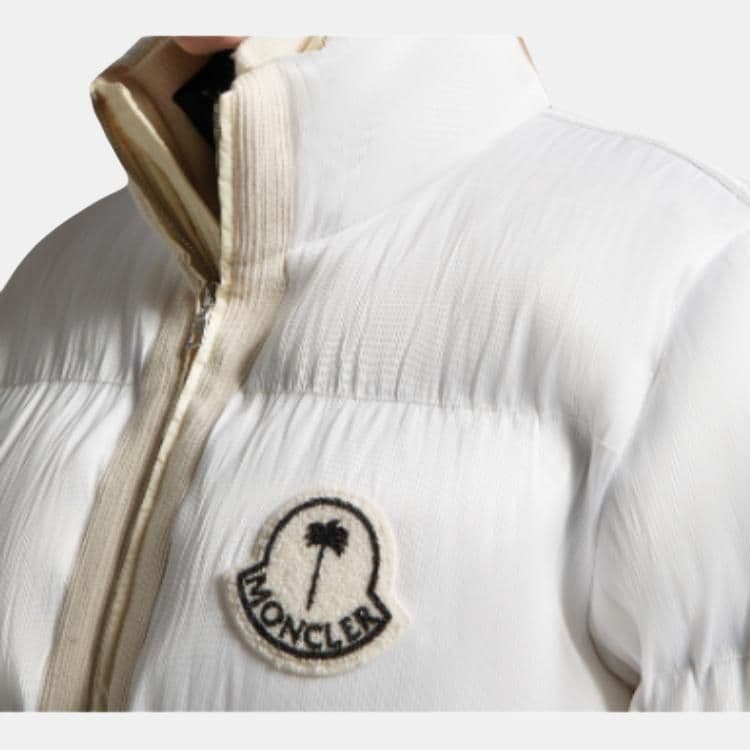 Зимняя куртка Moncler x Palm Angels Maya White - изображение 8