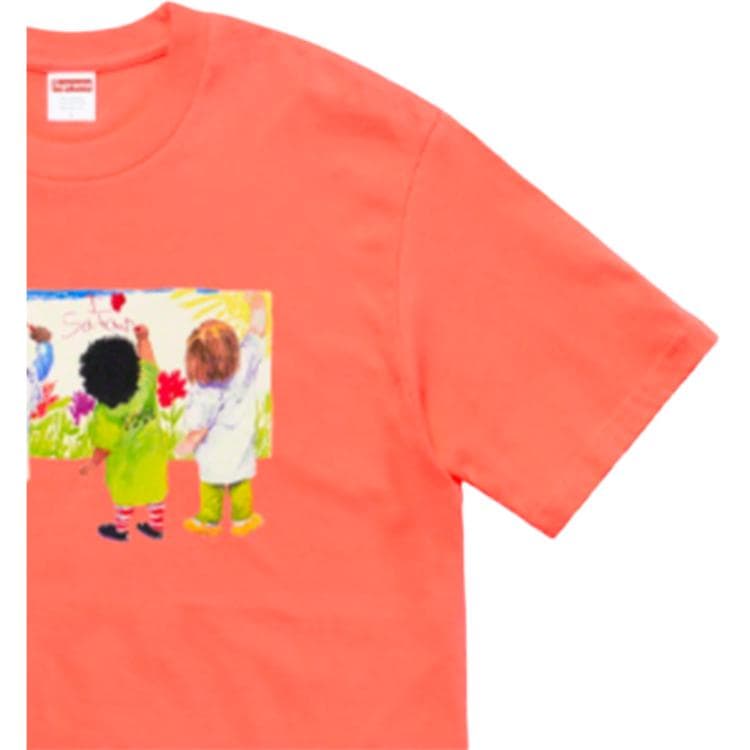 Футболка Supreme SS19 Kids Tee Neon Orange T - изображение 3