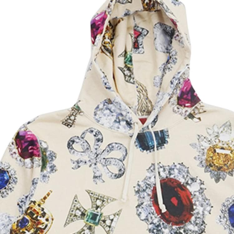 Кофта Supreme Jewels Hooded Sweatshirt Cream - изображение 3
