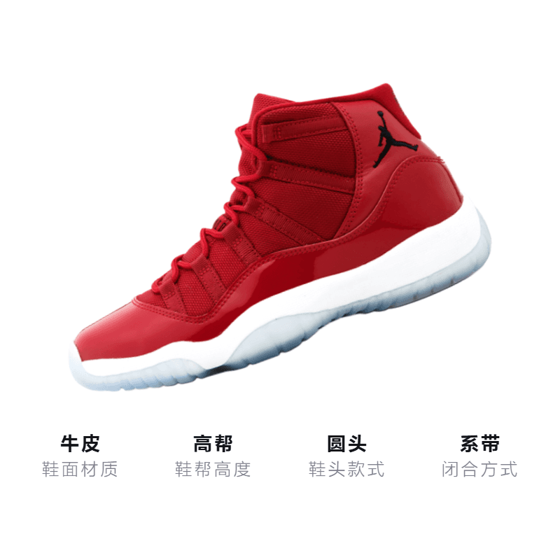Кроссовки для баскетбола Jordan Air Jordan 11 Retro Win Like 96 GS - изображение 3