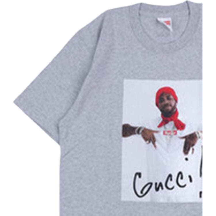 Футболка Supreme FW16 Gucci Mane Tee Grey - изображение 3