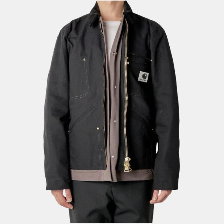 Куртка Sacai x Carhartt WIP Detroit Jacket Black - изображение 7