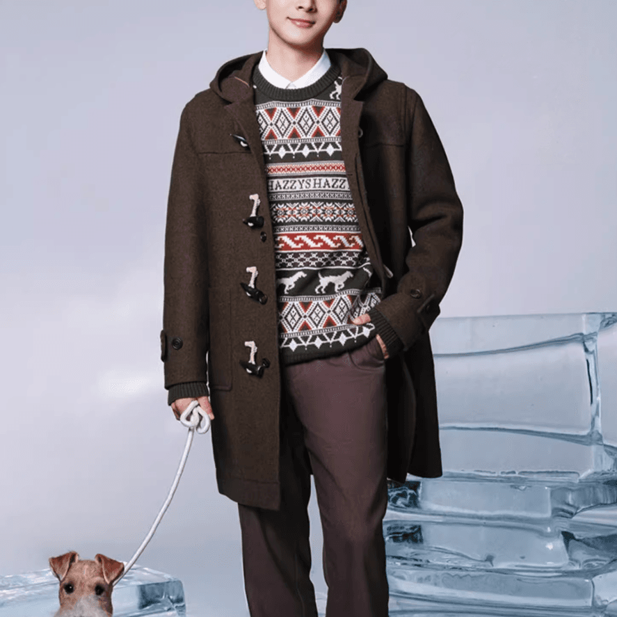 Пальто HAZZYS Duffle Coat Brown - изображение 5