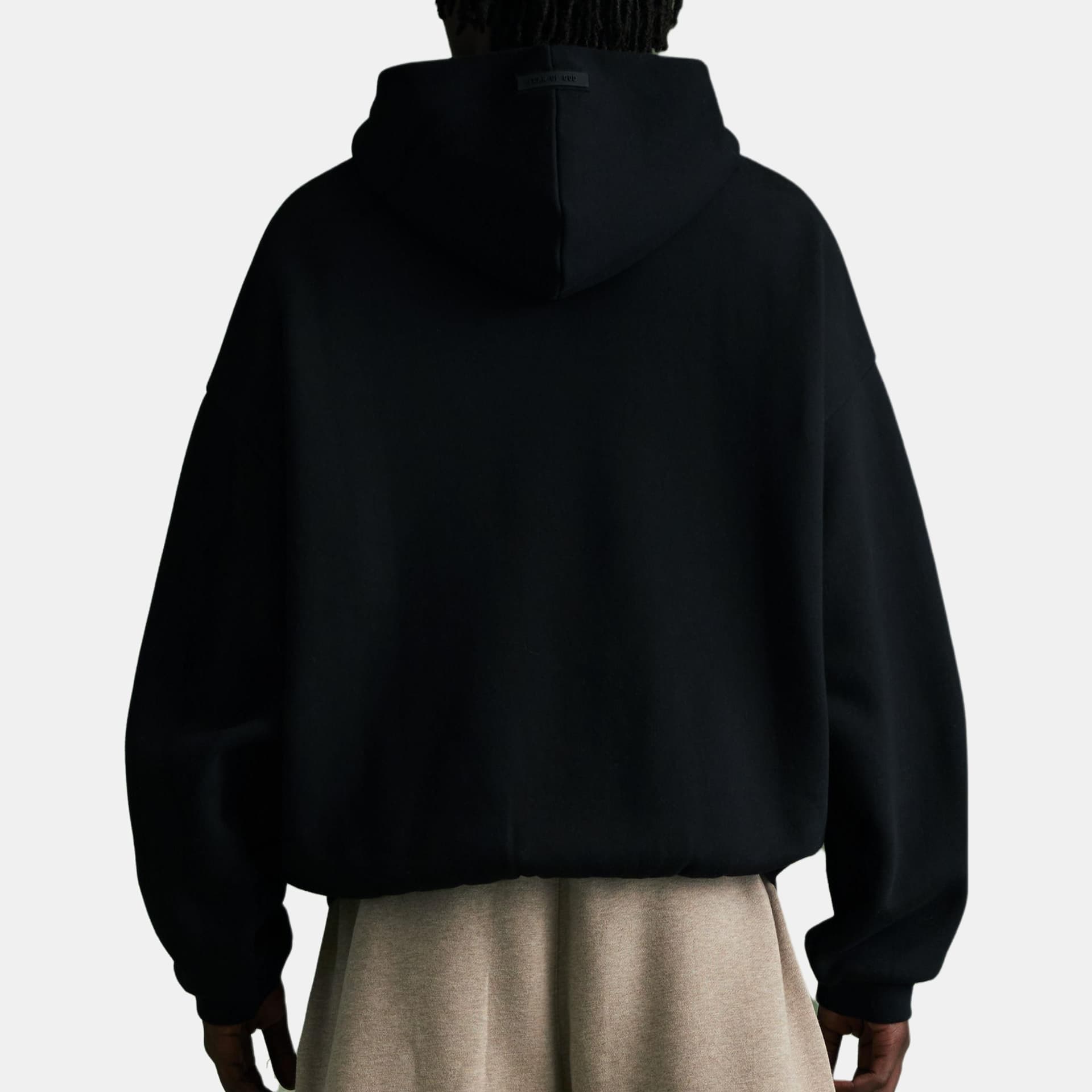 Худи Fear of God Essentials FW23 Hoodie Jet Black - изображение 4