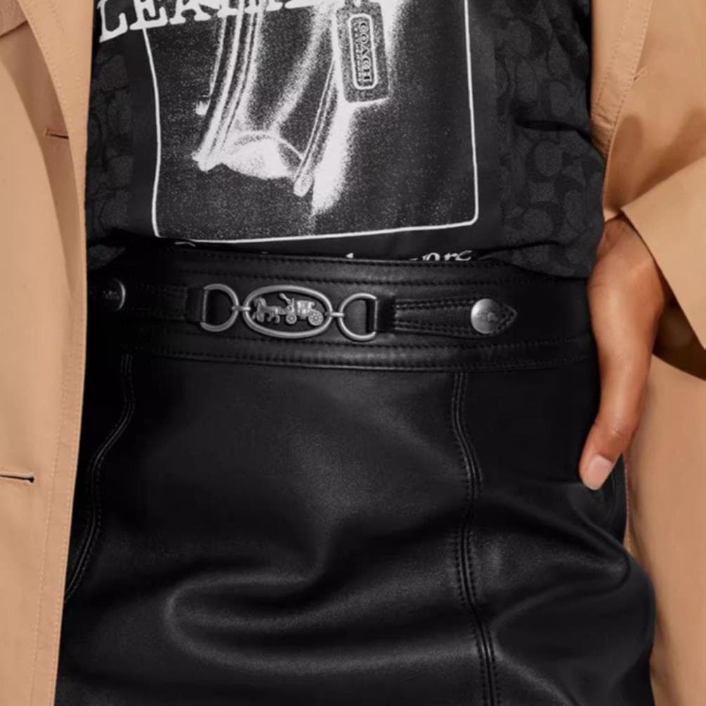 COACH FW22 Black Skirt - изображение 3