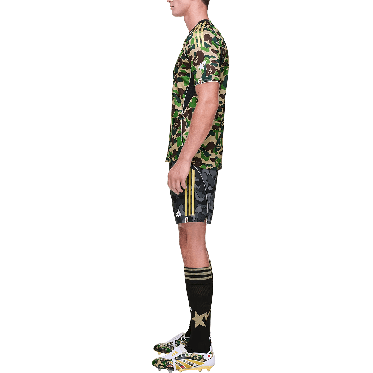 Тренировочные штаны adidas x A Bathing Ape FW25 FB Shorts - изображение 7