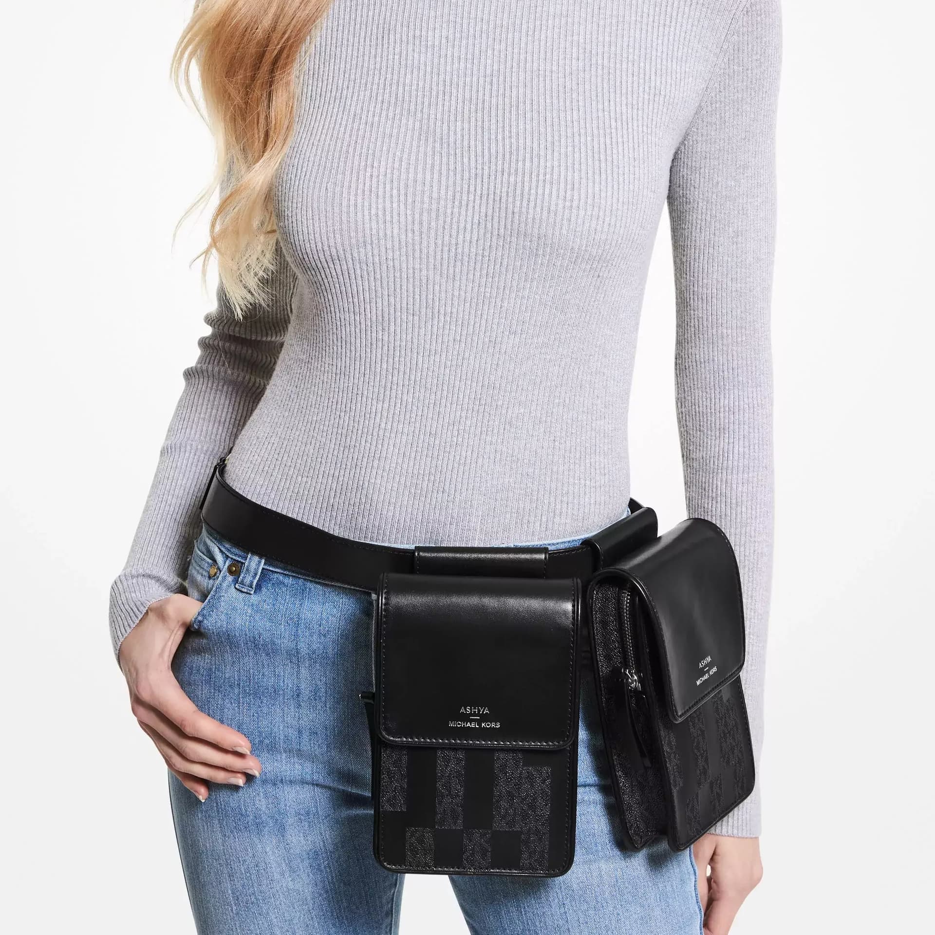 Поясная сумка Michael Kors Multi Bag Black - изображение 5