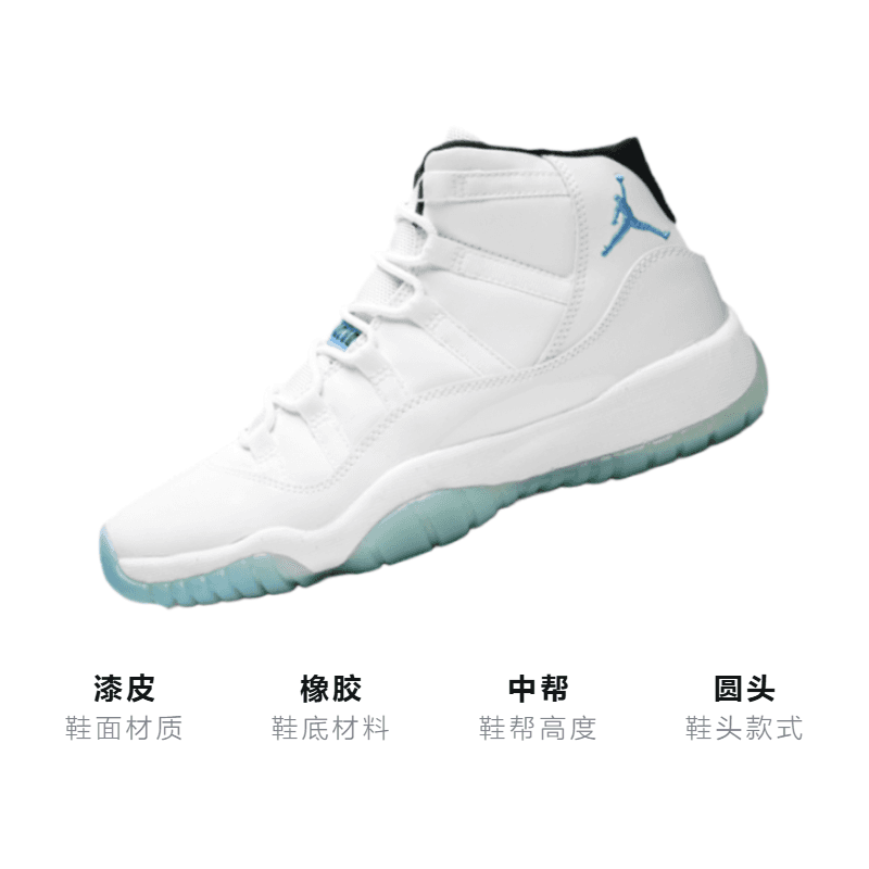 Кроссовки для баскетбола Jordan Air Jordan 11 Retro Legend Blue 2014 GS - изображение 3