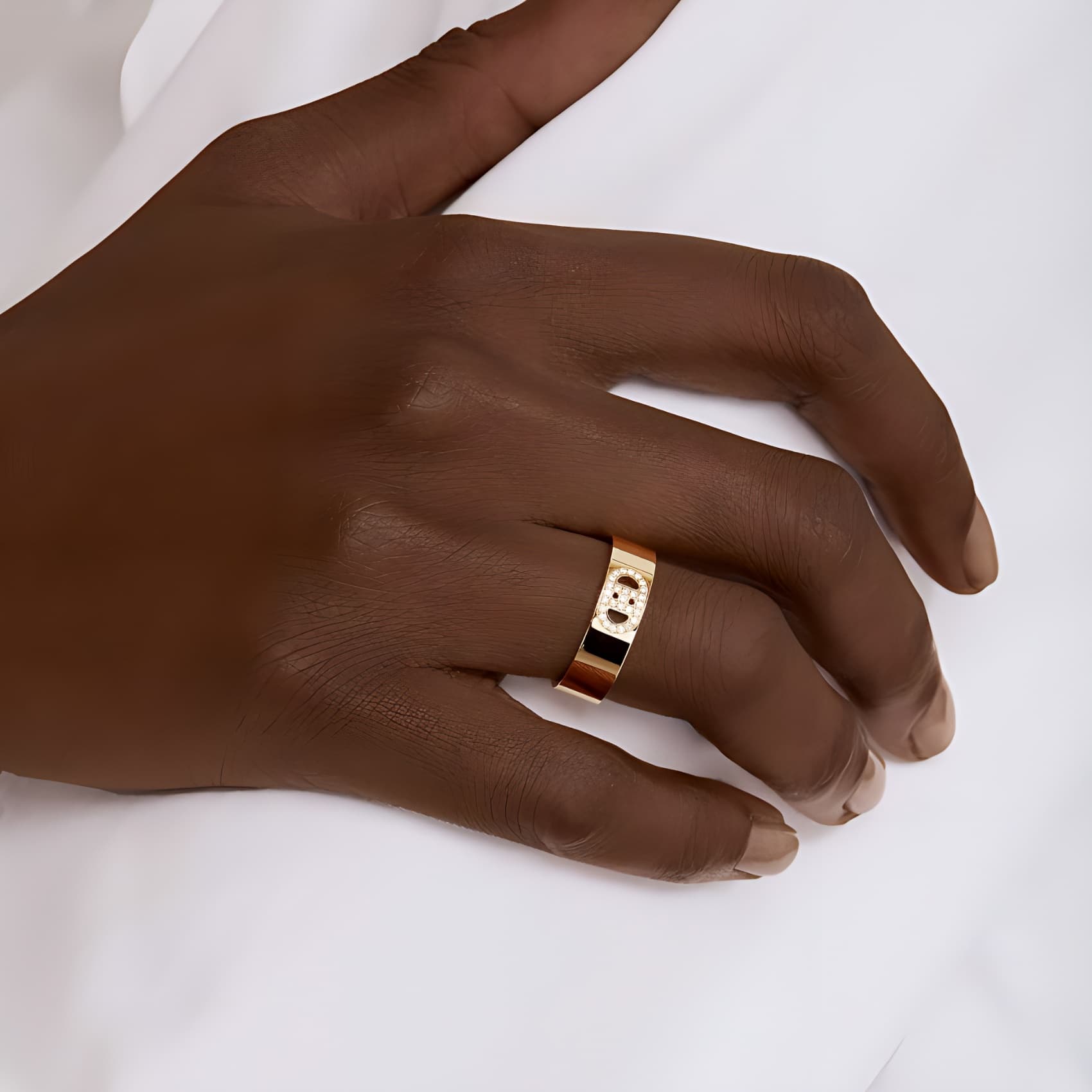 Кольцо Hermes H d'Ancre Ring Rose Gold Small - изображение 2