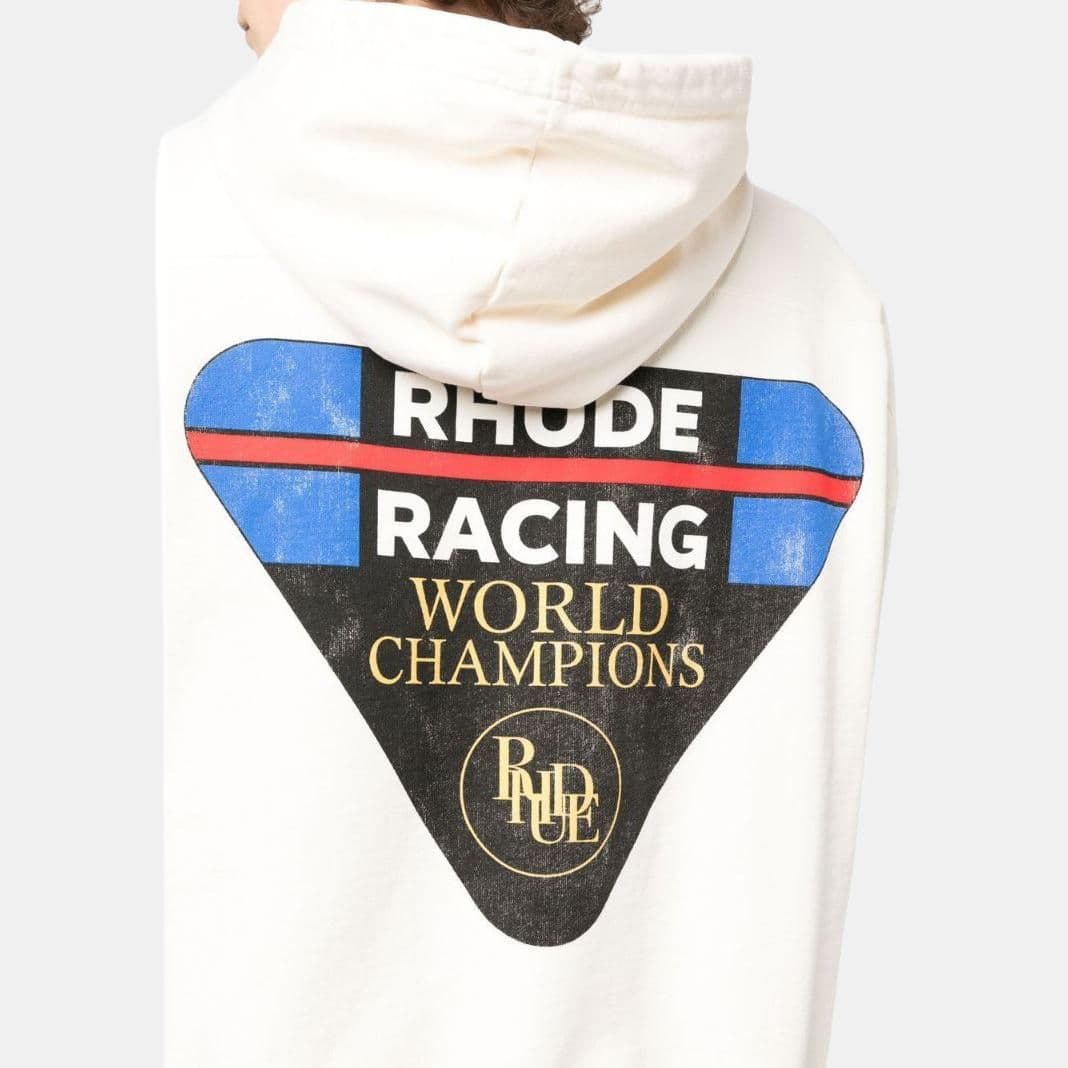 Худи RHUDE Logo Hoodie White - изображение 5