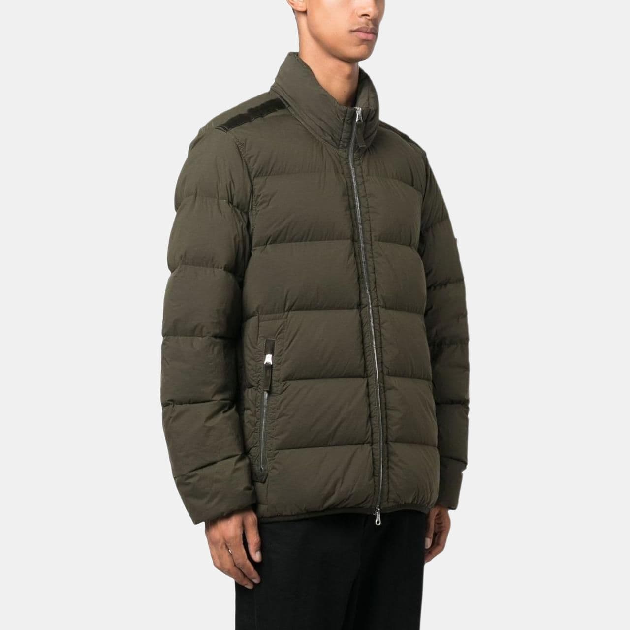 Зимняя куртка Stone Island Nylon Puffer Jacket Green - изображение 3