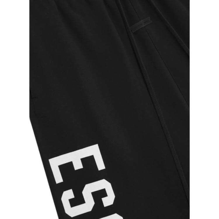 Штаны Fear of God ESSENTIALS SS25 Lounge Флис Свитшот Глубокий Черный Повседневные Штаны Мужские - изображение 3
