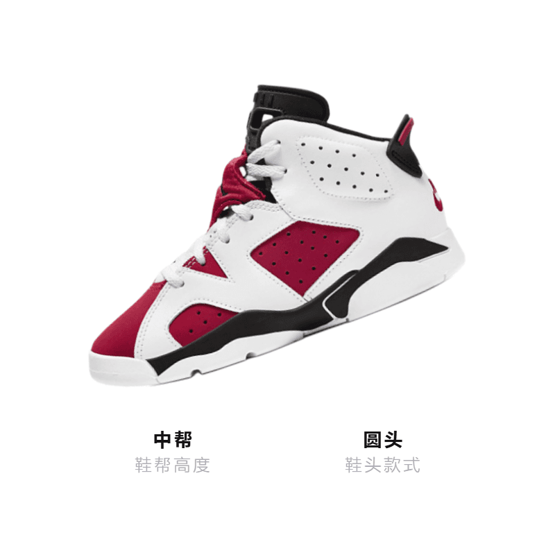 Кроссовки для баскетбола Jordan Air Jordan 6 Retro Carmine - изображение 3