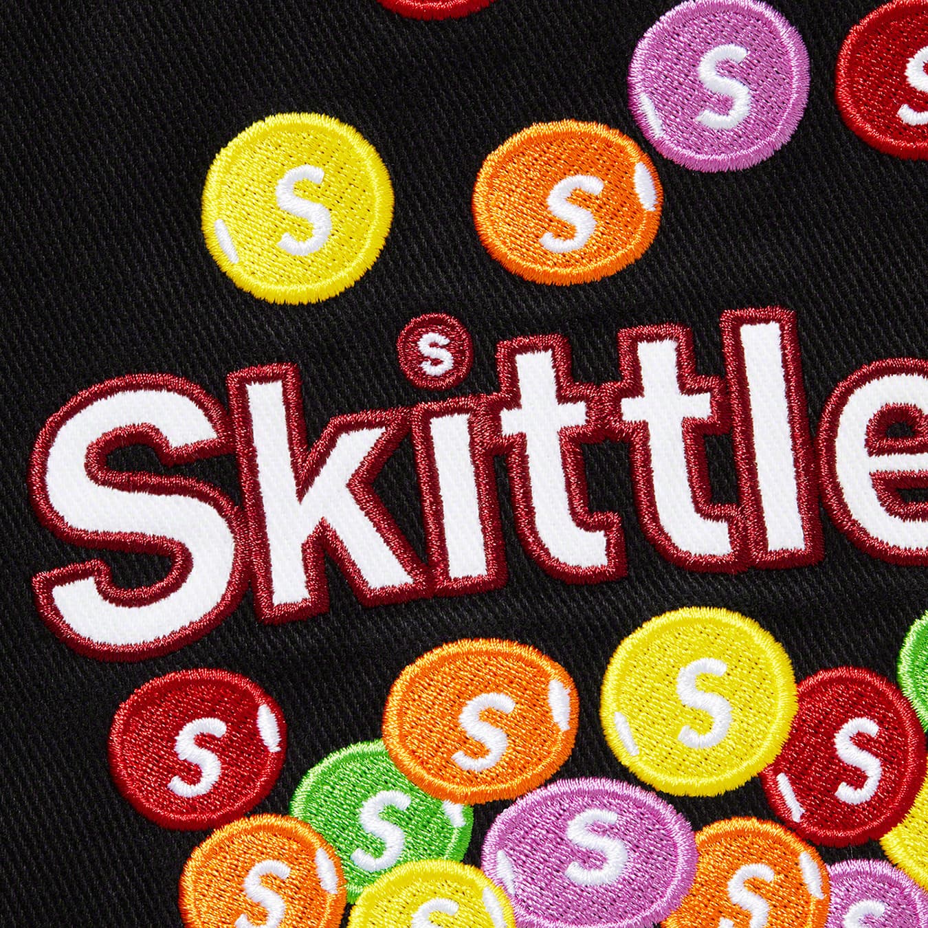 Куртка Supreme x Skittles x Mitchell & Ness Varsity Jacket - изображение 4
