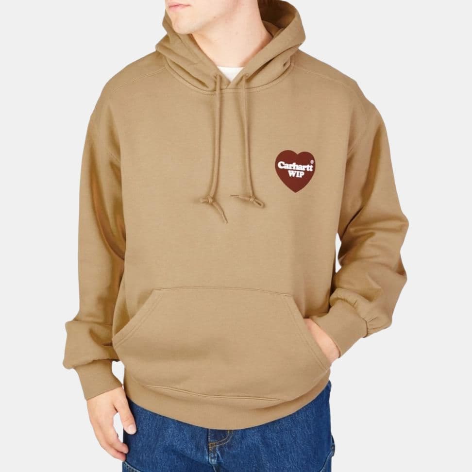 Худи Carhartt WIP Heart Logo Hoodie Brown - изображение 3