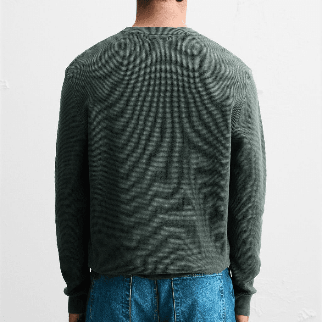 Кофта ZARA Ribbed Crewneck Sweater - изображение 5