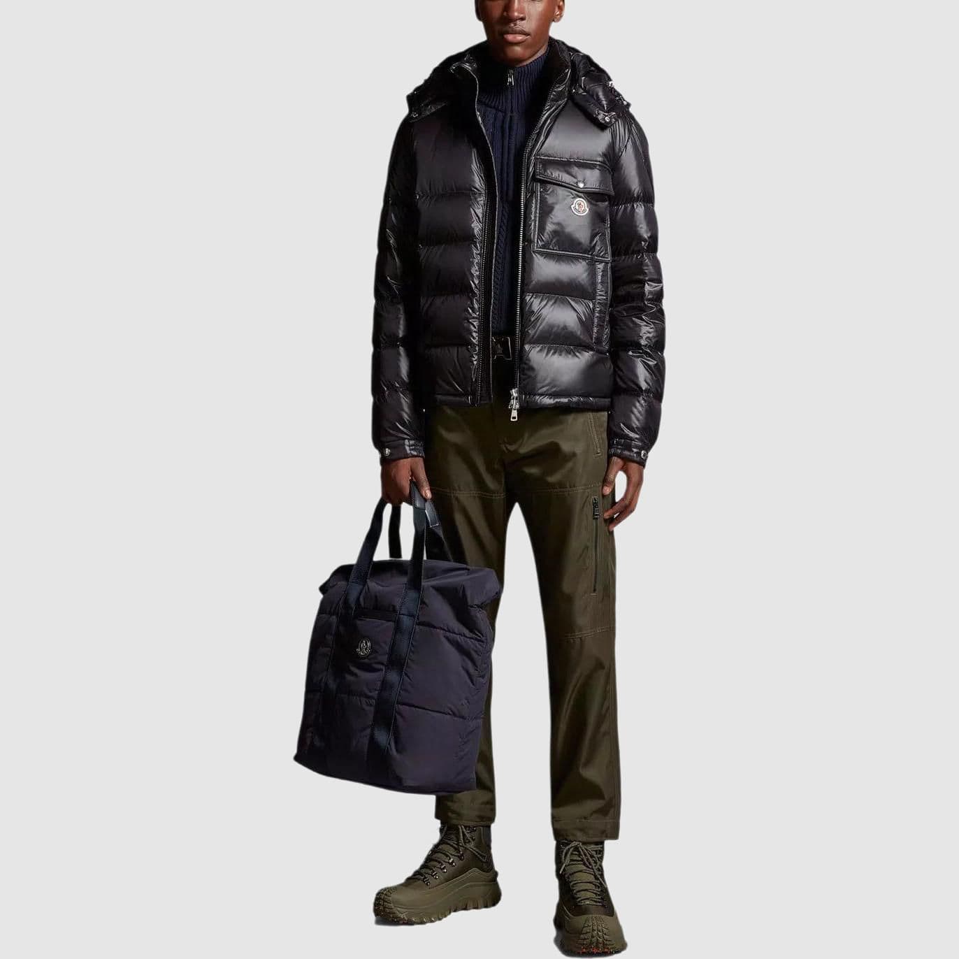 Зимняя куртка Moncler Wollaston Black - изображение 4