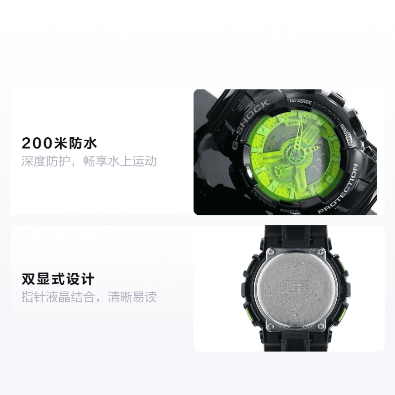 Часы CASIO G-SHOCK YOUTH 200 55*51.2mm GA-110B-1A3PR - изображение 2