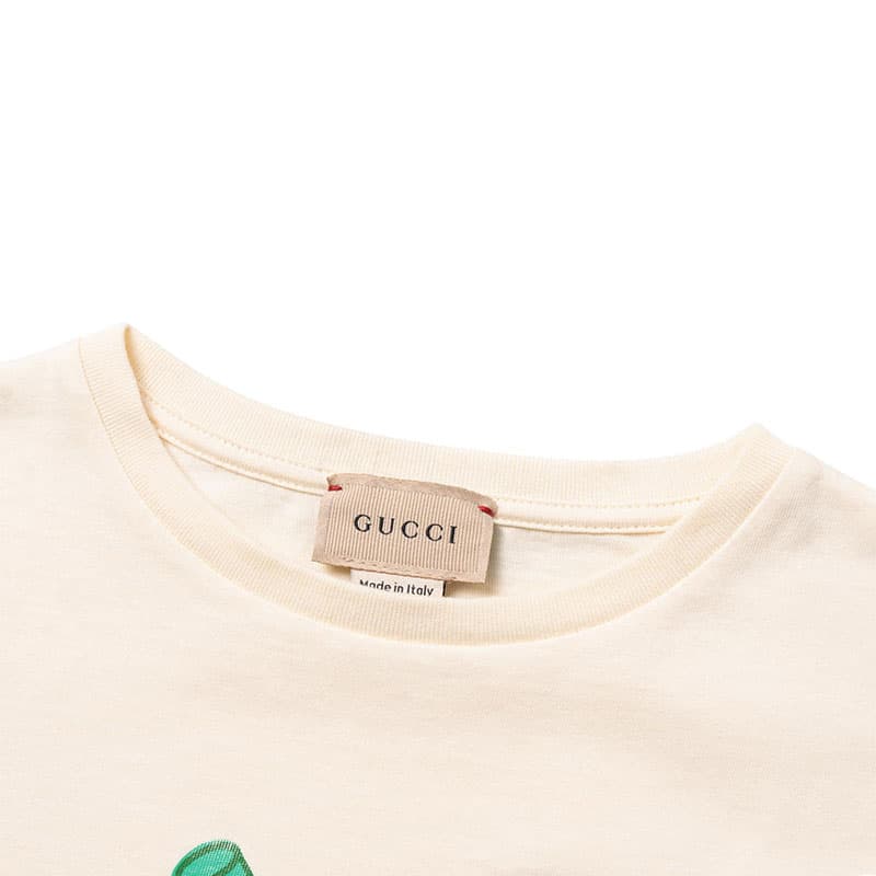 Футболка GUCCI Fruit Embroidered T-Shirt - изображение 6