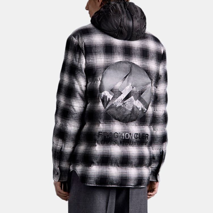 Зимняя куртка Moncler x Fragment Design Plaid Down Jacket - изображение 3