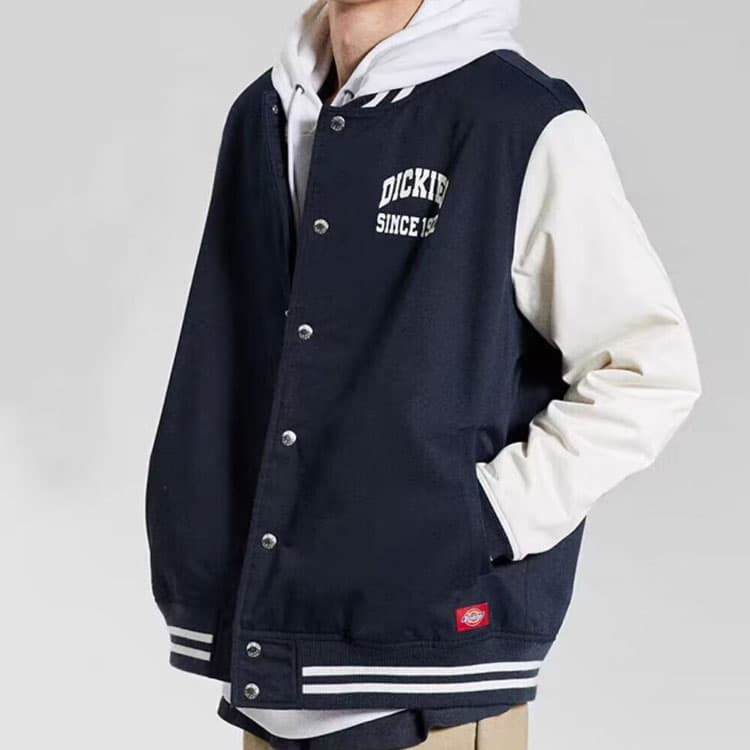 Бомбер Dickies Baseball Jacket Navy - изображение 3