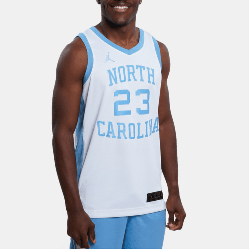 Баскетбольная майка Jordan 23 North Carolina White Blue - изображение 4
