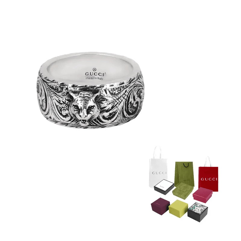 Кольцо GUCCI Tiger Head Ring - изображение 5