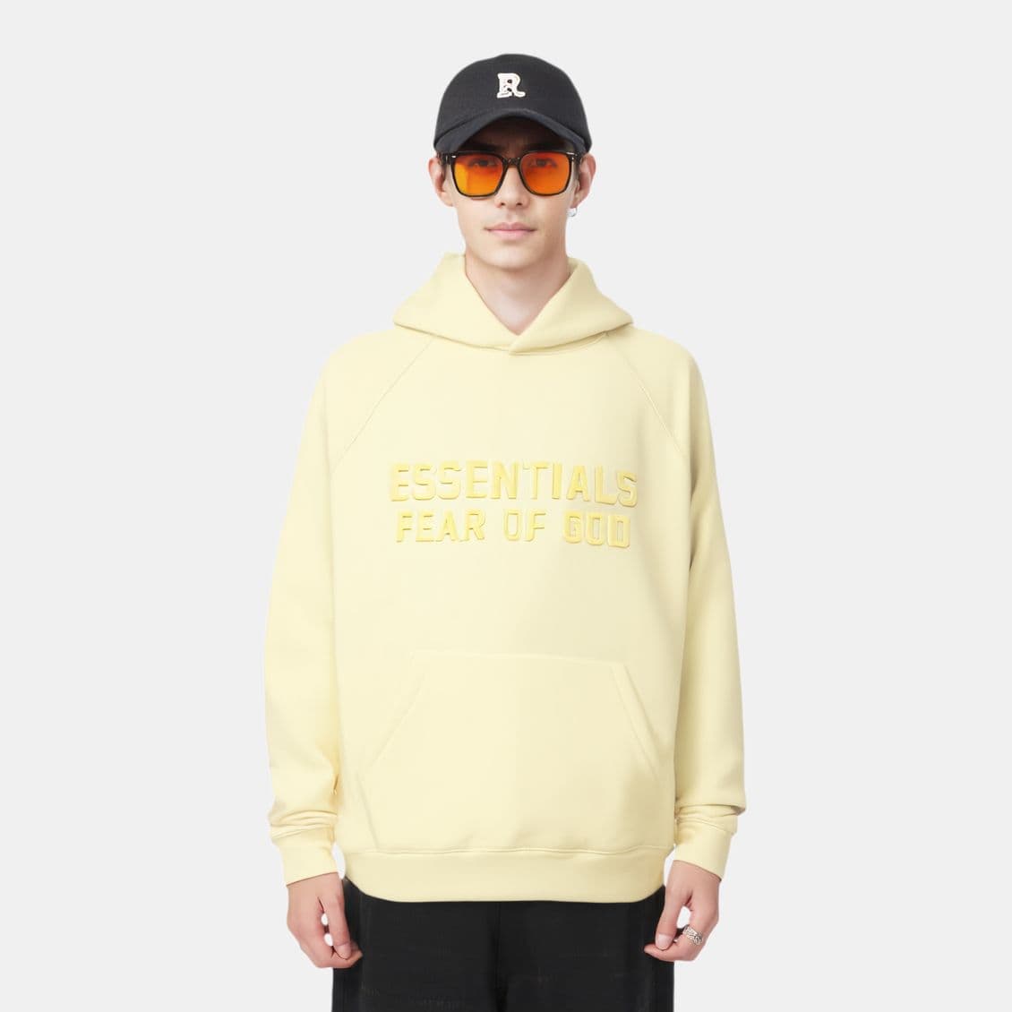 Худи Fear of God Essentials FW22 Hoodie Canary - изображение 4