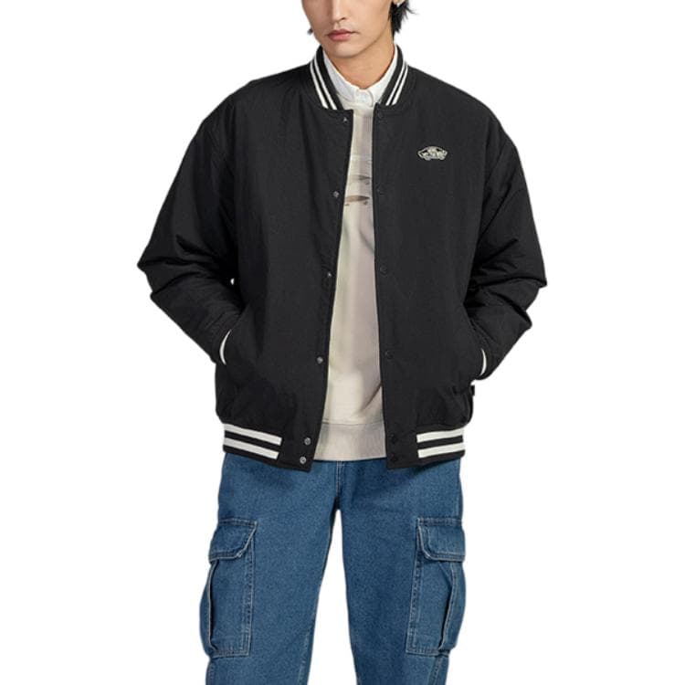 Зимняя куртка пуховик Vans Logo Baseball Jacket - изображение 3