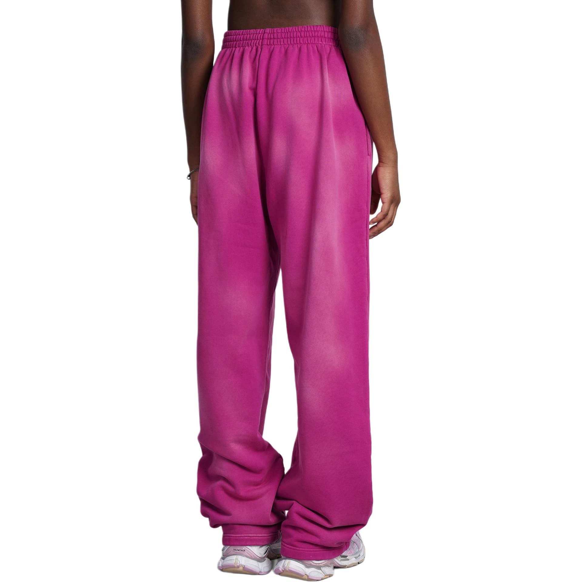 Штаны Balenciaga FW22 Logo Straight Pants Pink - изображение 7
