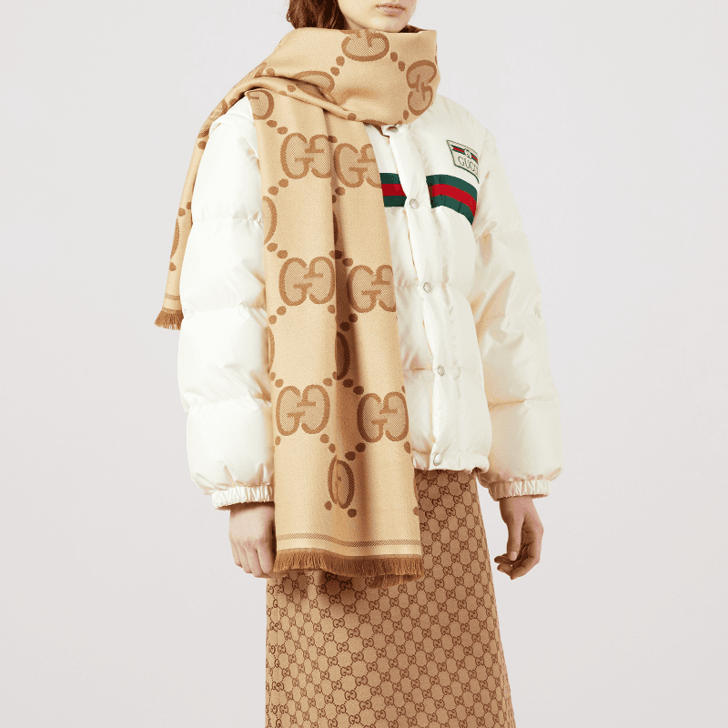 Шарф Gucci GG Wool Scarf - изображение 5