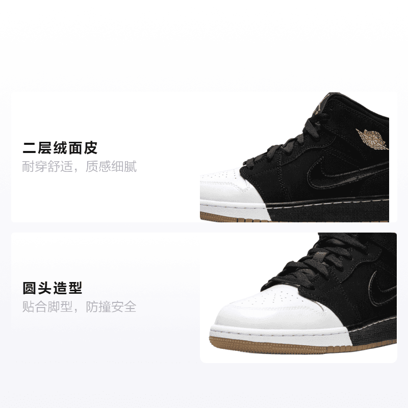 Кроссовки для баскетбола Jordan Air Jordan 1 Mid GS - изображение 2