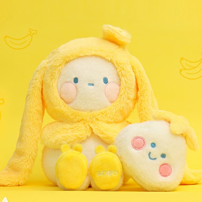 POP MART BOBO&COCO Banana Bunny Plush - изображение 4