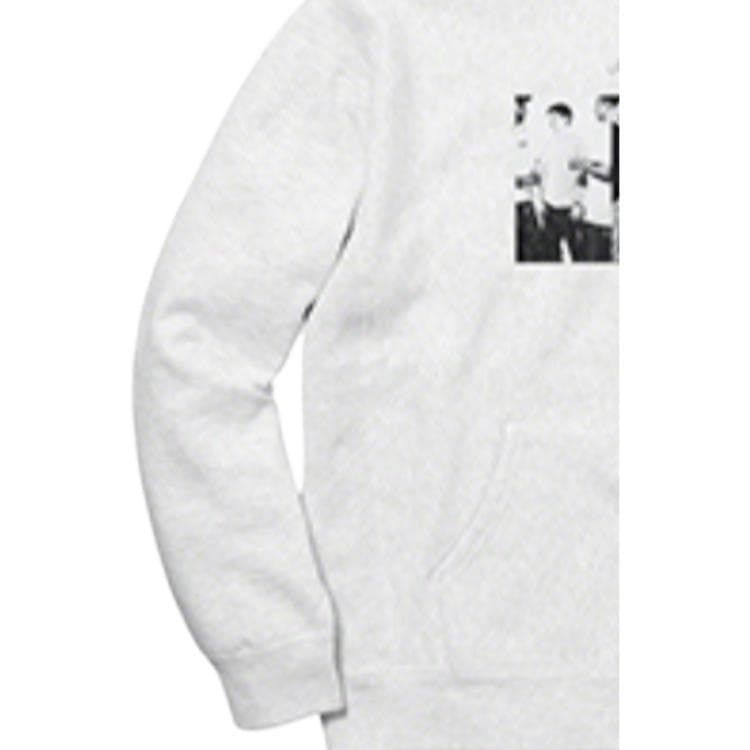 Кофта Supreme SS19 Classic Ad Hooded Sweatshirt Light Grey - изображение 3