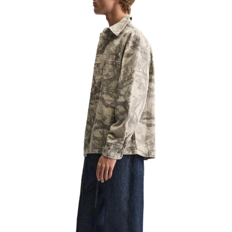 Куртка ZARA Abstract Print Jacket Brown - изображение 7