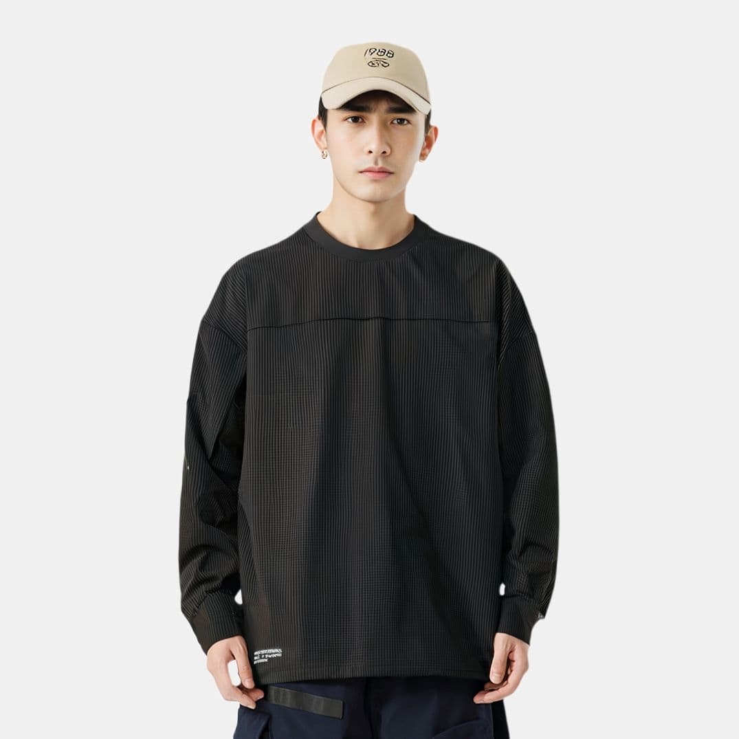 Кофта PEACEBIRD MEN Eye-C Collaboration Sweatshirt Black - изображение 3