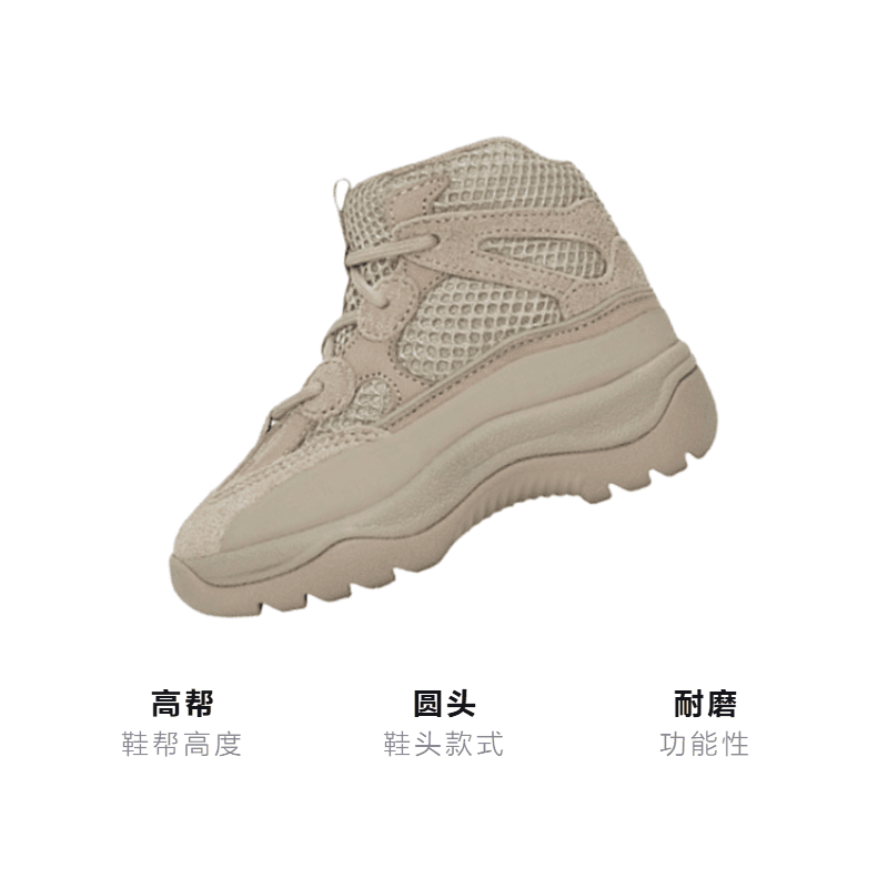 Кроссовки adidas originals Yeezy Desert Boots Infants Rock - изображение 2