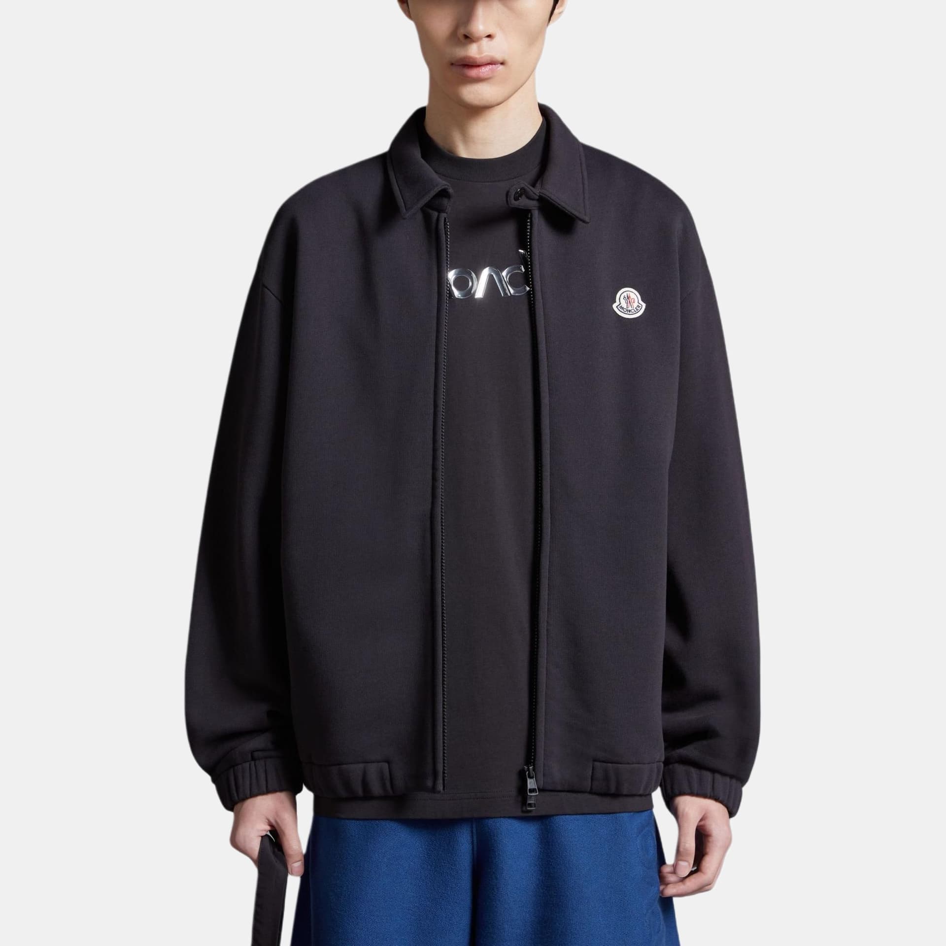 Куртка Moncler Fleece Zip Shirt Jacket Black - изображение 2