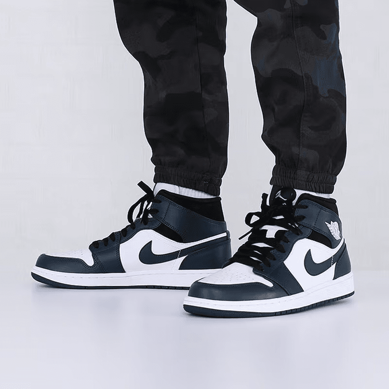 Кроссовки для баскетбола Jordan Air Jordan 1 Mid "Dark Teal" GS - изображение 5